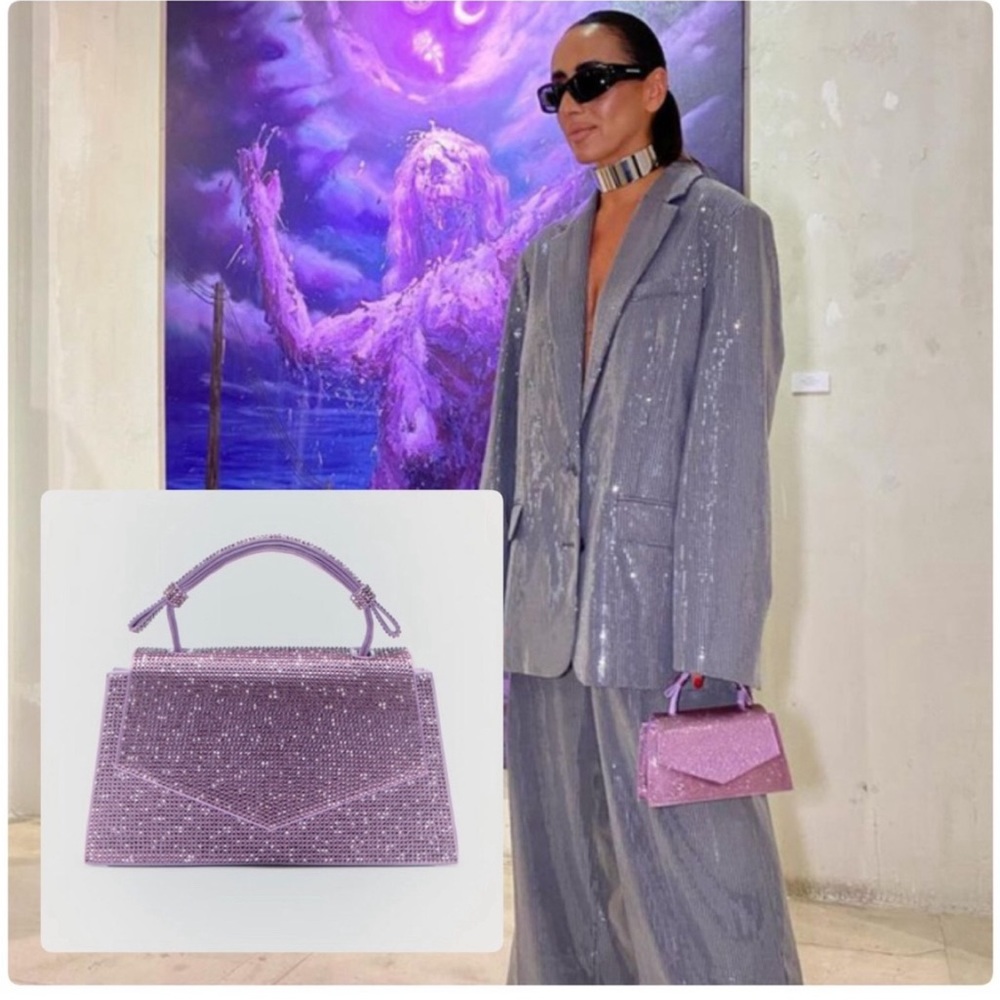 NWT Zara Sparkly Mini City Bag
